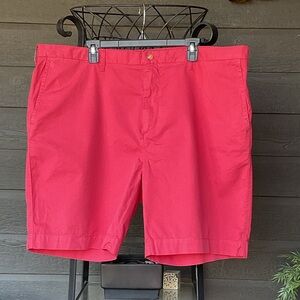 Polo By Ralph Lauren Chino Shorts Mens W44B Classic Fit Royal Salmon Pima Cotton